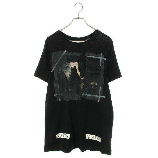 オフホワイト OFF-WHITE Caravaggio Tee サイズ:XS カラヴァッジョバッグバ...