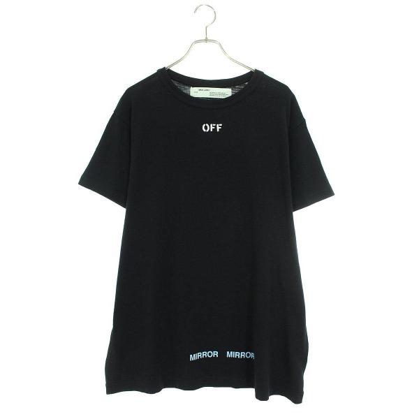 オフホワイト OFF-WHITE 17SS サイズ:S サークルロゴプリントTシャツ 中古 OM10