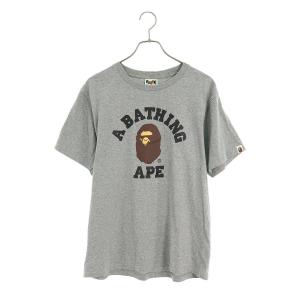 アベイシングエイプ A BATHING APE サイズ:L フロントロゴTシャツ 中古 BS99｜