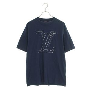 ルイヴィトン LOUISVUITTON 21AW RM212Q NPG HLY42W サイズ:L LVステッチプリントアンドエンブロイダリーTシャツ 中古 GZ11｜rinkan