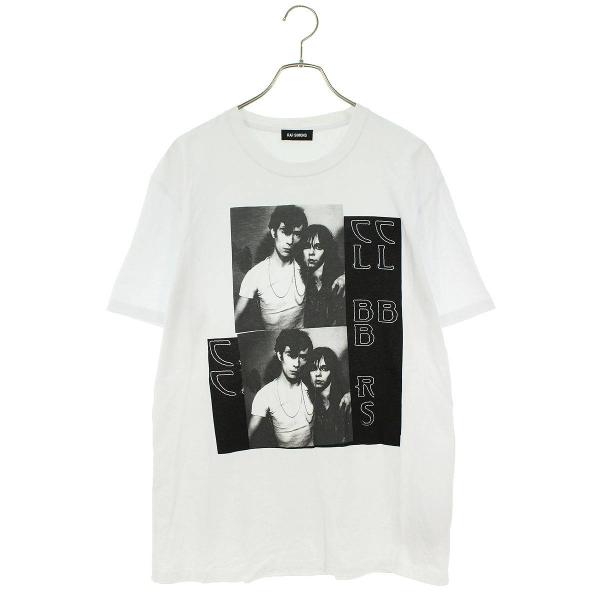 ラフシモンズ RAF SIMONS 19SS 191-110 サイズ:L フロントプリントTシャツ ...