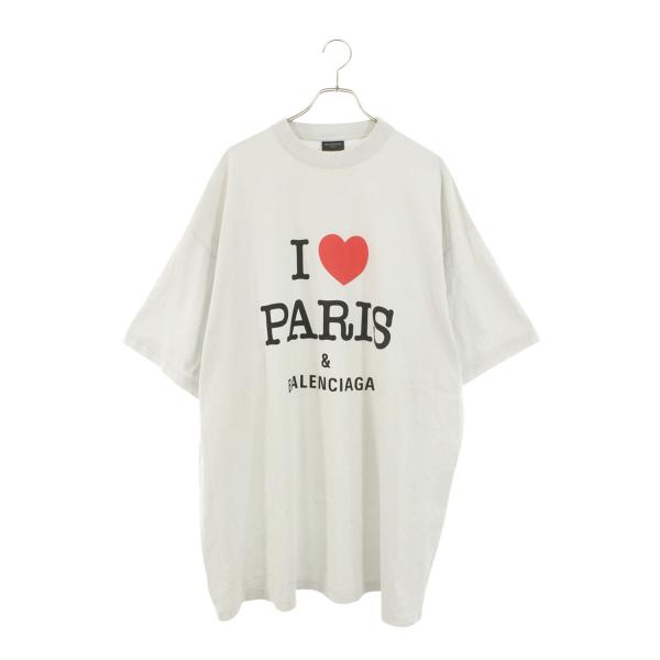 バレンシアガ Tシャツ サイズ:5 787349 TRVU9 アイラブパリプリントTシャツ 中古 O...