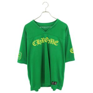 クロムハーツ サイズ:L MESH WARM UP JERSEY CHロゴプリントメッシュTシャツ 中古 GZ11