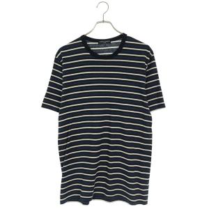 コムデギャルソンオム サイズ:S HC-T028 AD2018バックプリントボーダーTシャツ 中古 BS99