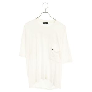 バレンシアガ サイズ:S 18SS 508218 TYK67 ポケットバックロゴプリントTシャツ 中古 BS99