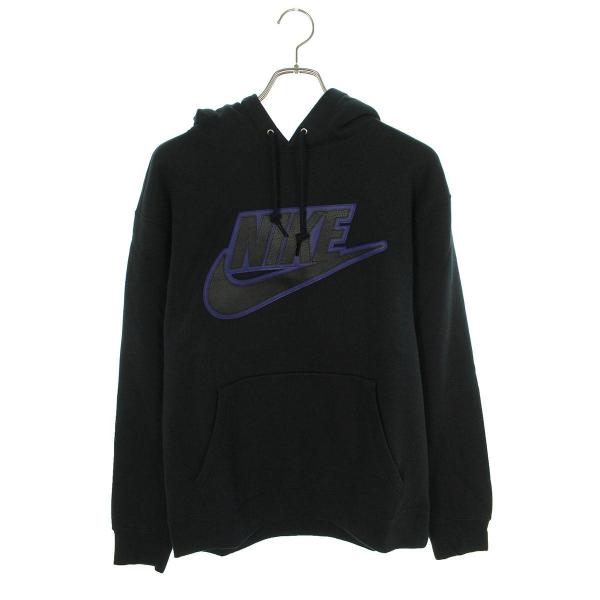 シュプリーム ナイキ 19AW Leather Applique Hooded Sweatshirt...