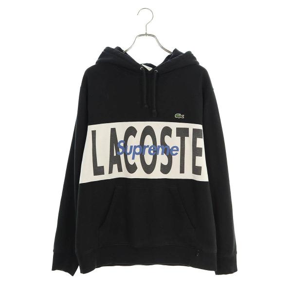 シュプリーム SUPREME ラコステ 19AW Lacoste Logo Panel Hooded...