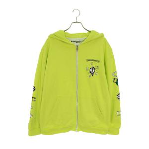 クロムハーツ Chrome Hearts PPO HRDWR GRN HD ZIP サイズ:XXL MATTY BOYプリントハードウェアグリーンジップパーカー 中古 NO05｜rinkan