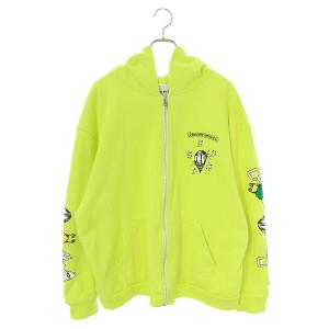 クロムハーツ Chrome Hearts PPO HRDWR GRN HD ZIP サイズ:XXL MATTY BOYプリントハードウェアグリーンジップパーカー 中古 OM10｜rinkan