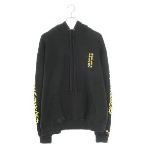 クロムハーツ美品 ジップパーカー 希少 メンズ レディース CHROME HEARTS（クロムハーツ） サイズ:XS 袖フローラルカシミアジップ
