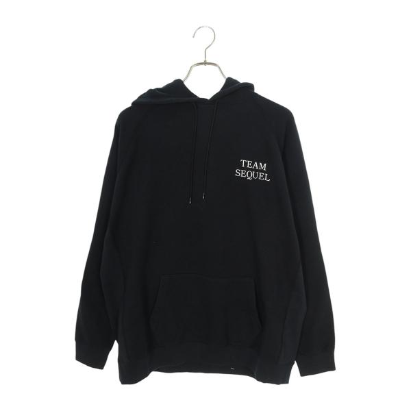シークエル パーカー サイズ:S 23AW SQ-23AW-HD-01 ロゴプリントパーカー 中古 ...