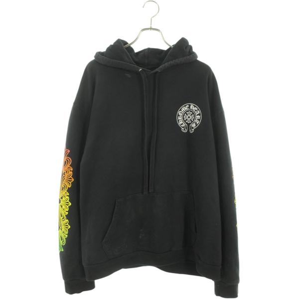 クロムハーツ サイズ:XXL SWTSHRT PLVR プルオーバーパーカー サークルロゴグラデーシ...