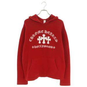 クロムハーツ パーカー サイズ:M SAILIN ON HD PLVR CHSMR セメタリークロスカシミアニットプルオーバーパーカー 中古 SJ02