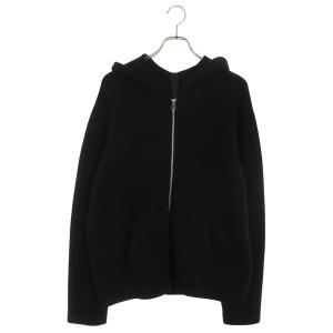 クロムハーツ サイズ:L SAILIN ON ZIP HD セメタリークロスパッチカシミヤニットジップアップパーカー 中古 SJ02