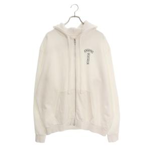 クロムハーツ パーカー サイズ:XL SWTSHRT HD ZIP バックアーチロゴプリントダガージップアップパーカー 中古 FK04