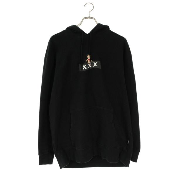 ゴッドセレクショントリプルエックス サイズ:XL キャラクタープリントパーカー 中古 BS99