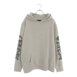 クロムハーツ パーカー サイズ:XXL U LIFE SENTENCE 袖ロゴ刺繍カシミヤプルオーバーパーカー 中古 SJ02
