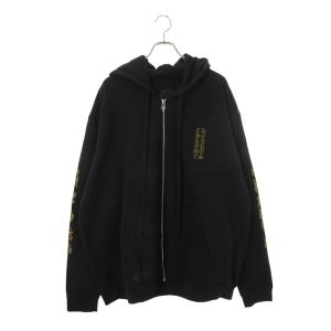 クロムハーツ パーカー サイズ:XXL SWTSHRT HD ZIP アームロゴプリントジップアップパーカー 中古 GZ11