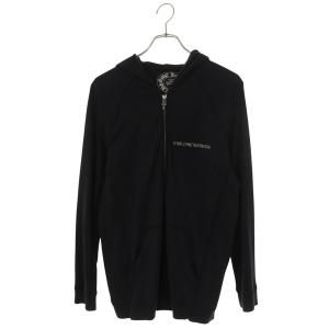 クロムハーツ パーカー サイズ:M オールドバックCHプラスプリントダガージップ薄手パーカー 中古 SS13
