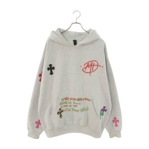 クロムハーツ サイズ:XL クロスパッチ付MATTY BOYプリントプルオーバーパーカー 中古 SJ02