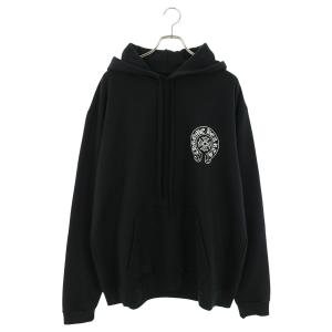 クロムハーツ サイズ:XL SWTSHRT HD PLVR LTD NYC限定バックホースシュープリントプルオーバーパーカー 中古 SJ02
