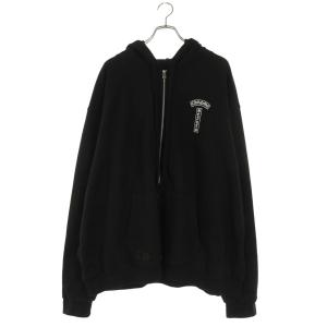 クロムハーツ サイズ:XXL THRML HD ZIP 裏地サーマルTバーロゴ刺繍ジップアップパーカー 中古 SS13