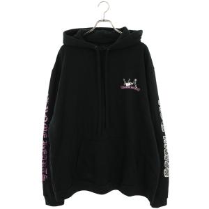 クロムハーツ サイズ:XL DEADLY DOLL デッドリードールバックプリントプルオーバーパーカー 中古 SJ02
