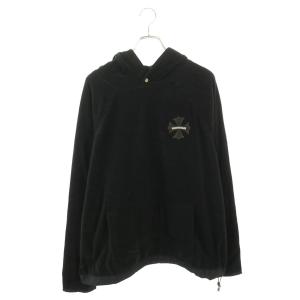 クロムハーツ サイズ:XXL GRP Y NOT DETENTION CHパッチ付きプルオーバーフリースパーカー 中古 SJ02