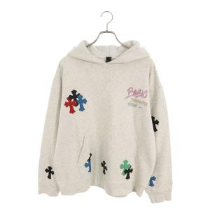 クロムハーツ サイズ:XL クロスパッチ付きMATTYBOYプリントプルオーバーパーカー 中古 SP16