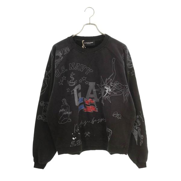 ノーフェイスストゥディオス サイズ:1 オーセンティックウォッシュド加工クルーネックスウェット 中古...