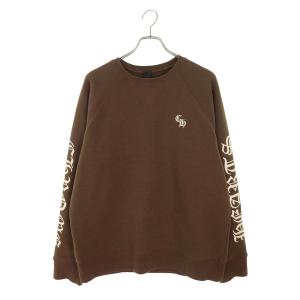 クロムハーツ スウェット サイズ:L SLO RIDE ロゴ刺繍クルーネックスウェット 中古 SS13
