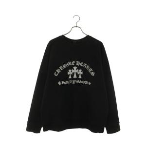クロムハーツ スウェット サイズ:XL U SAILIN ON CREW ラベル付きトリプルクロスロゴ刺繍スウェット 中古 OS06