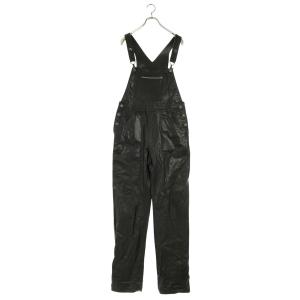 クロムハーツ オーバーオール サイズ:M OVERALL クロスボールボタンオールレザーオーバーオール 中古 SS07