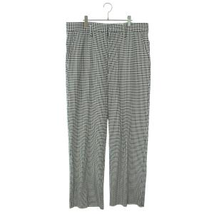 MARNI マルニ 20SS チェック柄コットンストレートスラックスパンツ