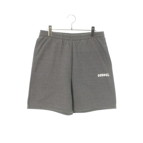 シークエル ハーフパンツ サイズ:XL 25SS SQ-25SS-SP-01 ロゴプリントスウェット...