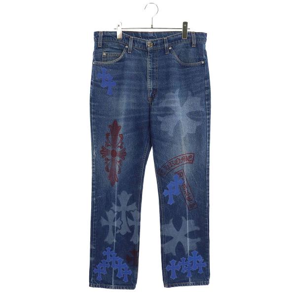 クロムハーツ Chrome Hearts リーバイス STENCIL DENIM/ステンシル 33イ...