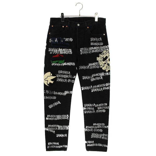 ステューシー STUSSY デニムティアーズ TTL サイズ:34インチ ×アワーレガシーワッペン総...