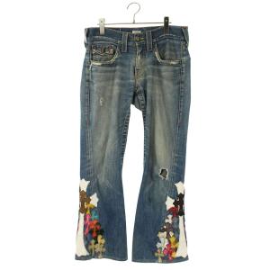 クロムハーツ サイズ:28インチ 裾マルチパッチ付きデニムパンツ 中古 GZ11