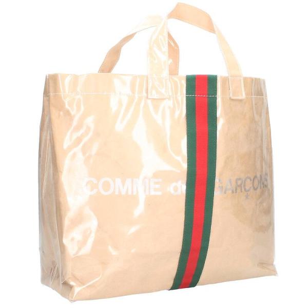 コムデギャルソン COMME des GARCONS グッチ PVC ペーパー クラフトトートバッグ...