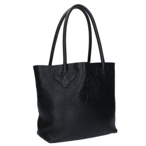 クロムハーツ Chrome Hearts FS TOTE/FSトート クロスパッチ付きレザートートバッグ 中古 OS06｜rinkan