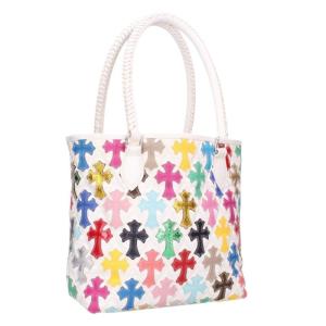クロムハーツ FS TOTE MULTI FSトート マルチクロスパッチ付きレザートートバッグ 中古 SB01