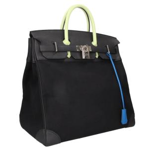 エルメス ハンドバッグ オータクロア40 U刻印 トリコロール SV金具トゴ トワルアッシュハンドバッグ 中古 GZ14