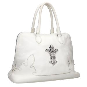 クロムハーツ #2 SLOUCHY MO スラウチー CHフレア装飾フレアニーレザーハンドバッグ 中古 SS07