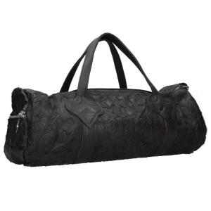 クロムハーツ DUFFLE GYM BAG-CEME ダッフルバッグ セメタリークロスパッチダガージップレザーボストンバッグ 中古 SJ02