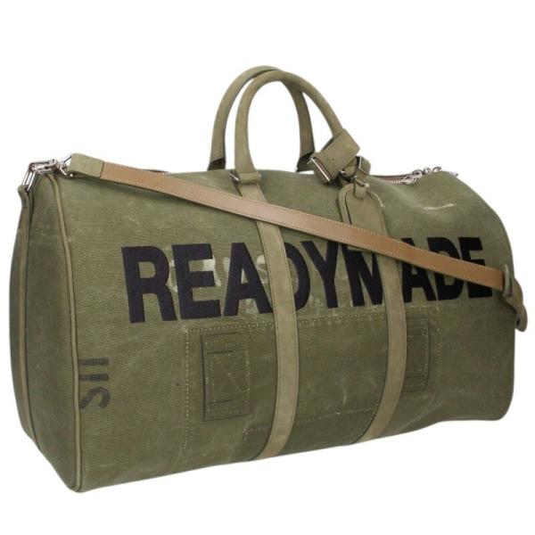 レディメイド OVER NIGHT BAG ヴィンテージコットンロゴ刺繍ボストンバッグ 中古 BS9...