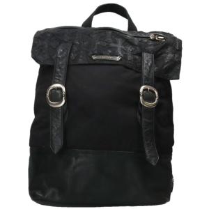 クロムハーツ バックパック MOTO BACKPACK CROSS モトバッグ セメタリーパッチガンスリンガーストラップリュック 中古 OS06