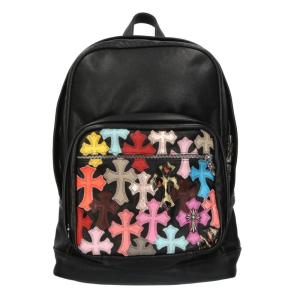 クロムハーツ バックパック 7TH GRADE CHクロス装飾クロスパッチ付きマルチレザーバックパック 中古 SJ02