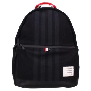 トムブラウン 4BARレザー切替ウールバックパック 中古 BS99