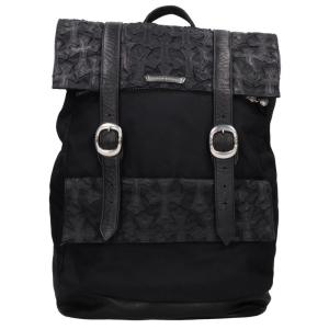 クロムハーツ MOTO BACKPACK CROSS モトバッグ セメタリークロスパッチ切替レザーバックパック 中古 GZ11