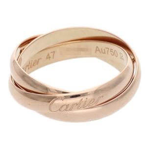 カルティエ 47/7.5号 トリニティ K18PG 3連リング 中古 SB01
